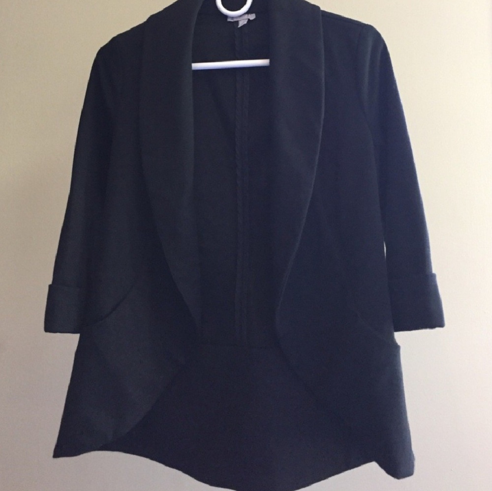 Black maternity 3/4 sleeve blaser